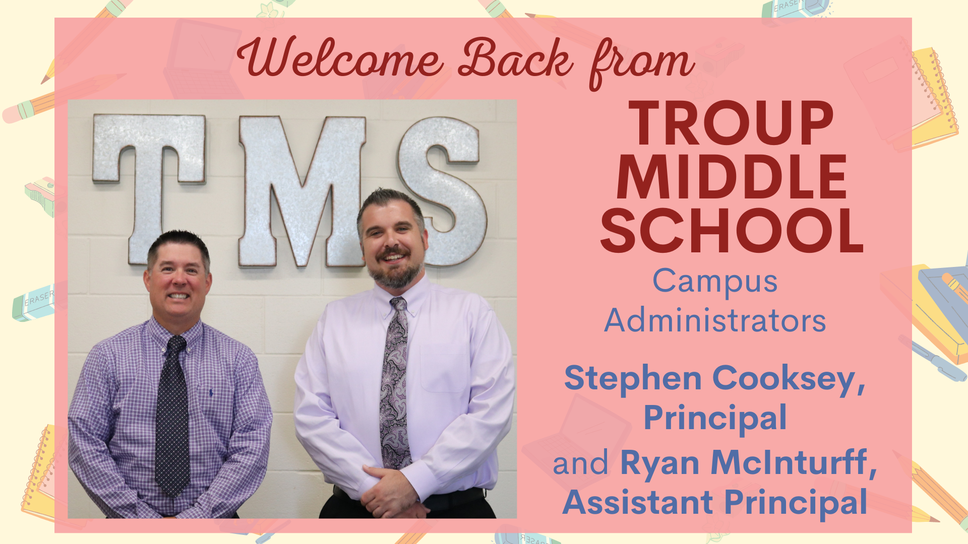 welcome back TMS