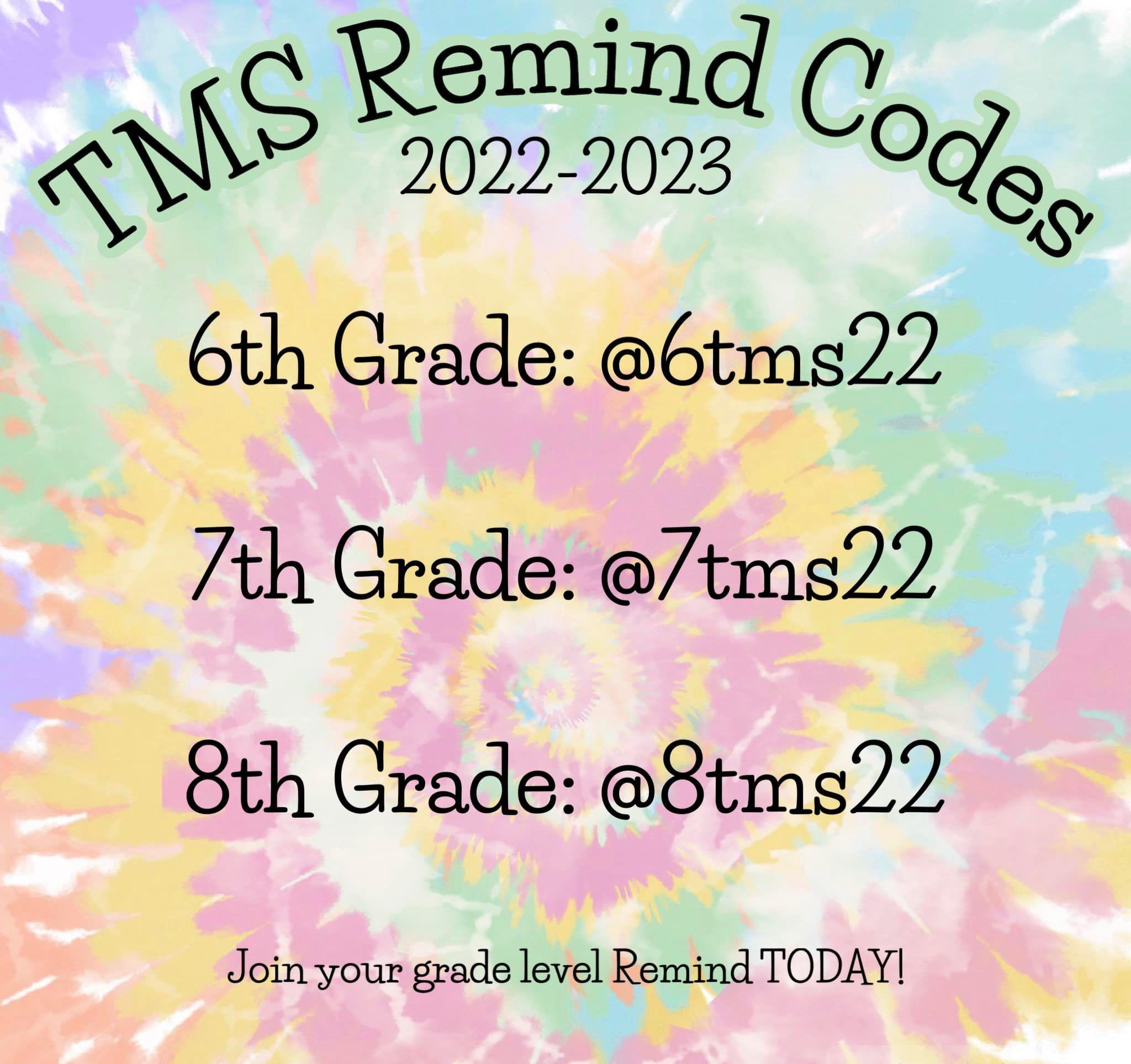 TMS remind codes