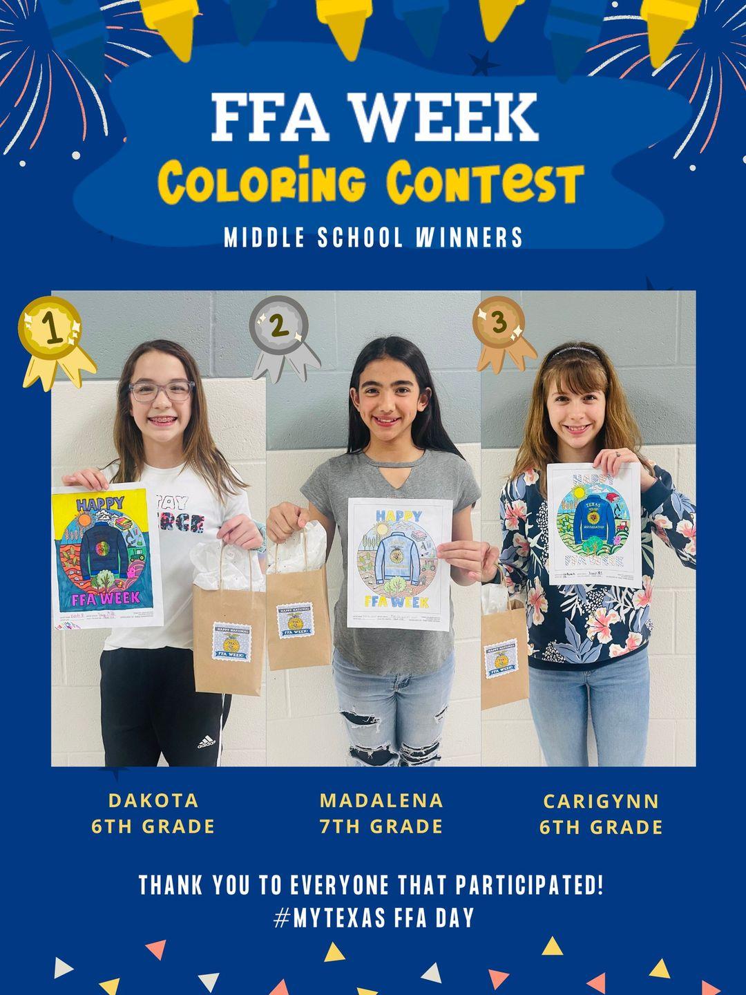 FFA coloring contest