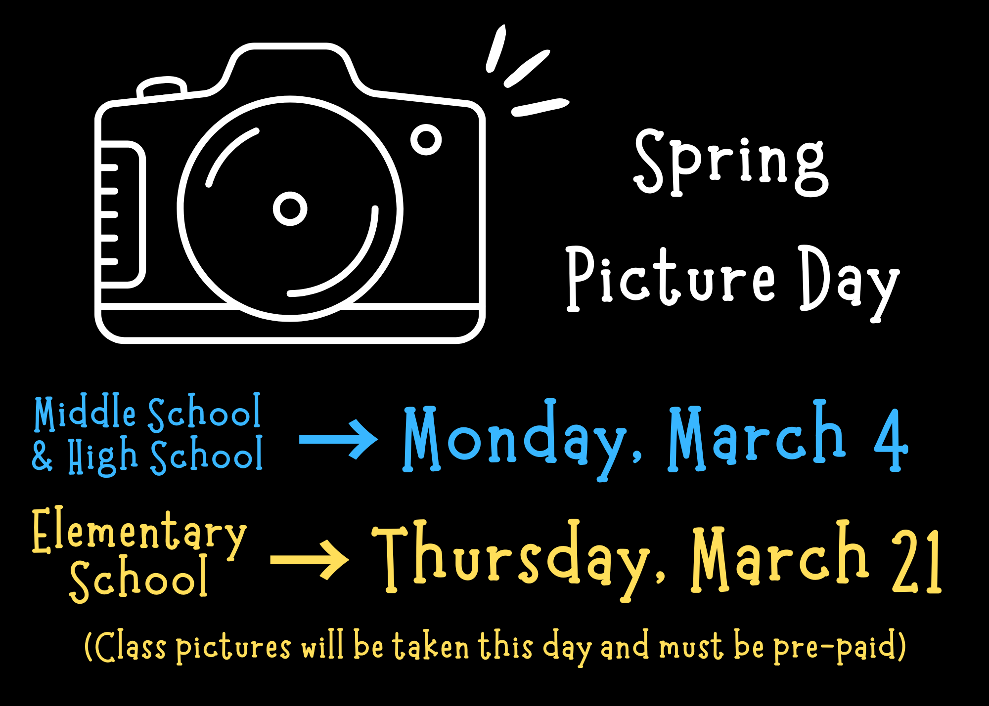 spring picture dates